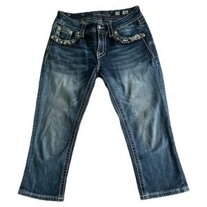 Miss Me Women’s Jeans Size 27 Cuffed Capri Cropped